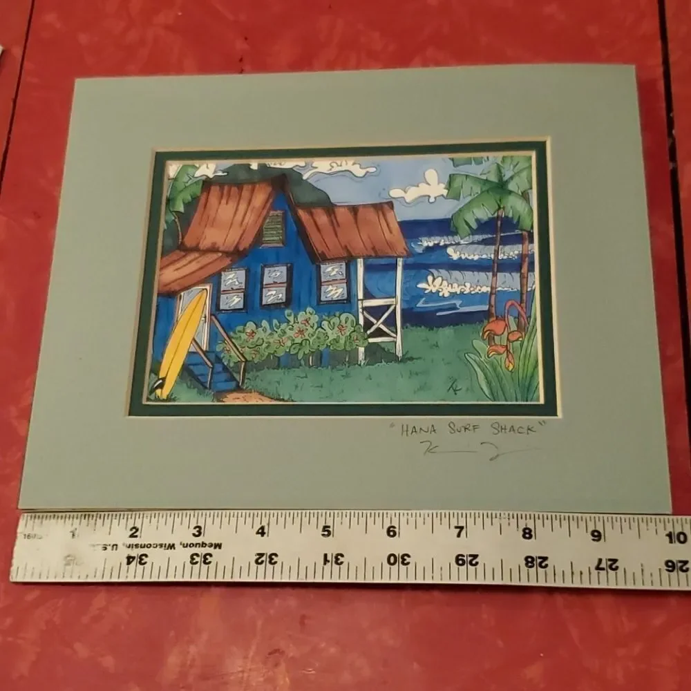 Hana Surf Shack Print 10 x 8 Maui